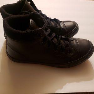 Black Leather Converse